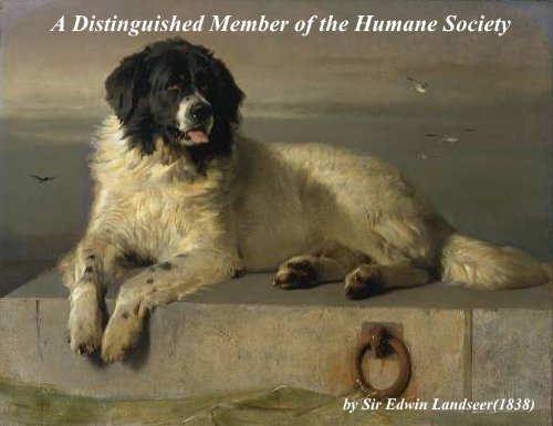 エドウィン・ランドシーアが1838年に描いた「A Distinguished Member of Humane Society」