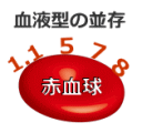 赤血球上の抗原が複数ある＝血液型が並存する