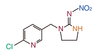 イミダクロプリドの分子構造