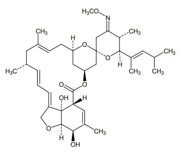 モキシデクチンの分子構造