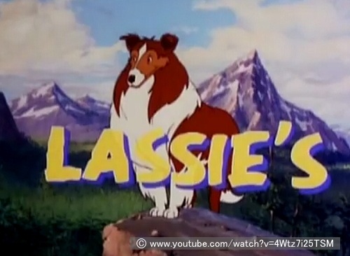 アニメシリーズ「LASSIE'S RESCUE RANGERS」のオープニング画面