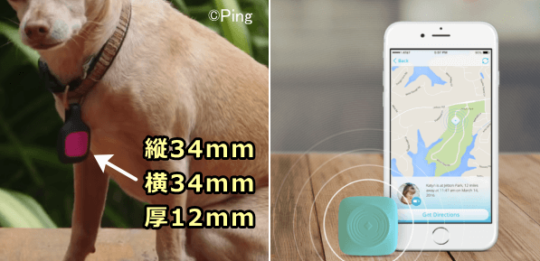 GPSによる迷子犬探し商品「Ping」