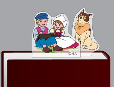 名作アニメ「フランダースの犬」のスティッピー(透明なプラスチックタイプの付箋)