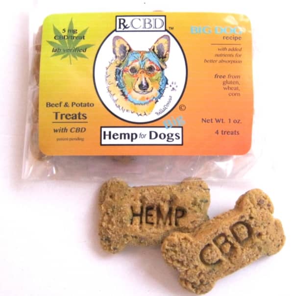 カナビス（CBD）を含んだ犬向けのおやつ（トリーツ）の一例