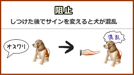 学習の阻止～一度成立した古典的条件付けを、新たな刺激に置き換えようとすると学習が遅れる